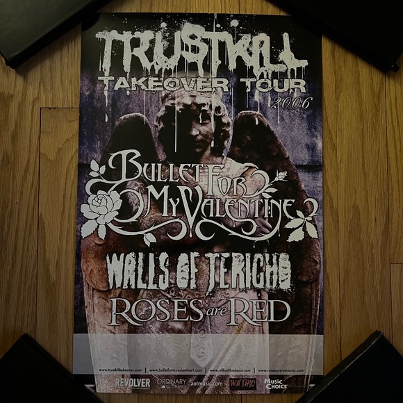 TRUSTKILL TAKEOVER TOUR 2006 11x17 Poster Bullet For My Valentine - Picture 1 of 6